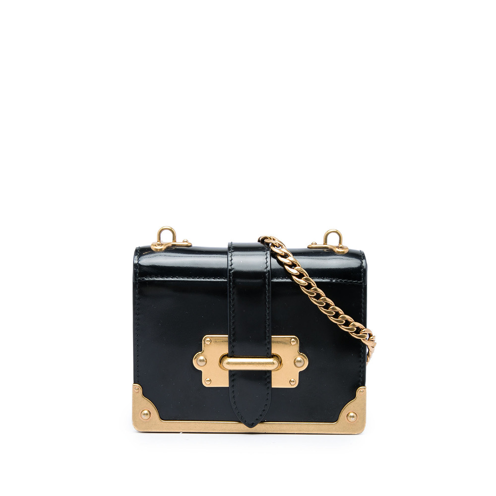 Pre-Loved Prada Micro Spazzolato Cahier Crossbody